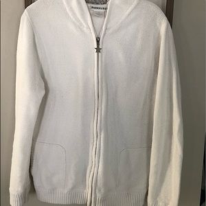 Parkhurst cotton zippered hooded sweater -XL